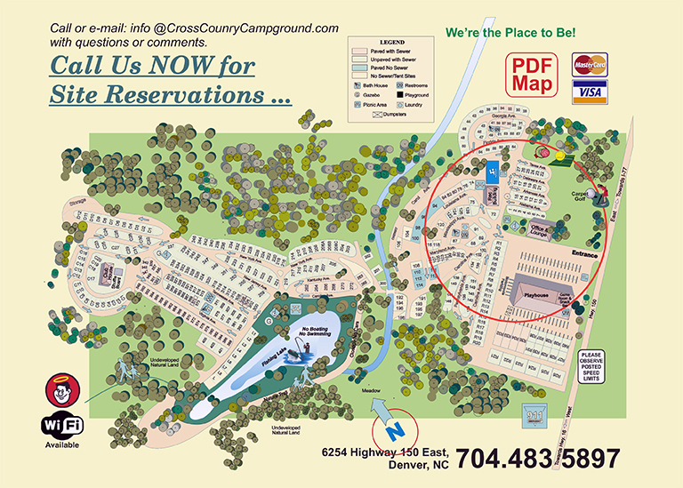 Preview of the Cross Country Campground site map